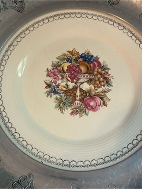 Vintage Farberware Triumph Limoges Imperial Victorian Serving Bowl